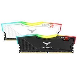 رم کامپیوتر DDR4 دو کاناله 2400 مگاهرتز CL15 تیم گروپ مدل DELTA RGB  ظرفیت 16 گیگابایت