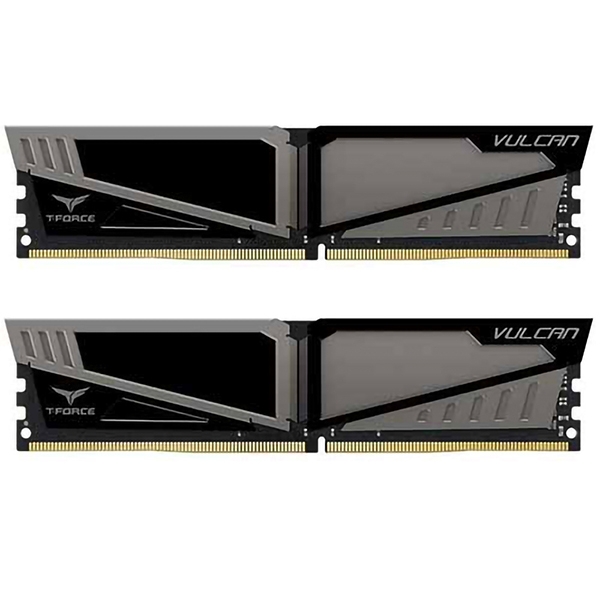 رم کامپیوتر DDR4 تک کاناله 3200 مگاهرتز CL16 تیم گروپ مدل VULCAN ظرفیت 16 گیگابایت