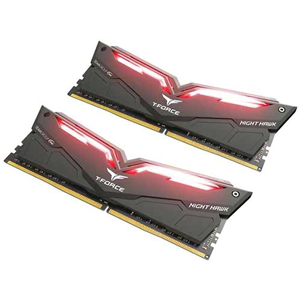 رم کامپیوتر DDR4 دو کاناله 3000 مگاهرتز CL16 تیم گروپ مدل NIGHT HAWK  ظرفیت 32 گیگابایت