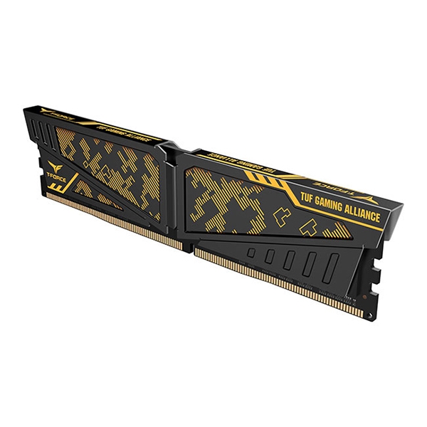 رم کامپیوتر DDR4 دو کاناله 2400 مگاهرتز CL15 تیم گروپ مدل VULCAN TUF Gaming ظرفیت 16 گیگابایت