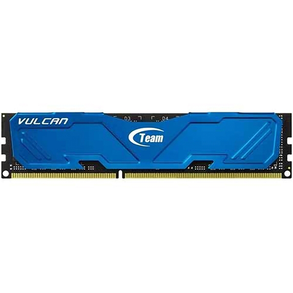 رم کامپیوتر DDR4 دو کاناله 2400 مگاهرتز CL14 تیم گروپ مدل VULCAN ظرفیت 4 گیگابایت