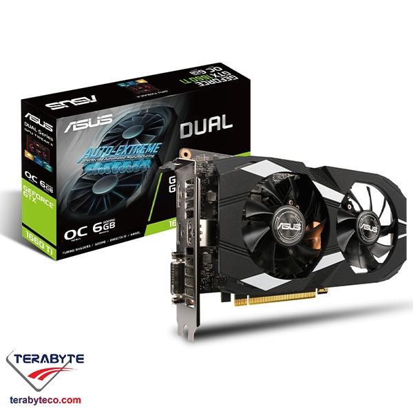 کارت گرافیک ایسوس مدل DUAL GTX1660TI O6G