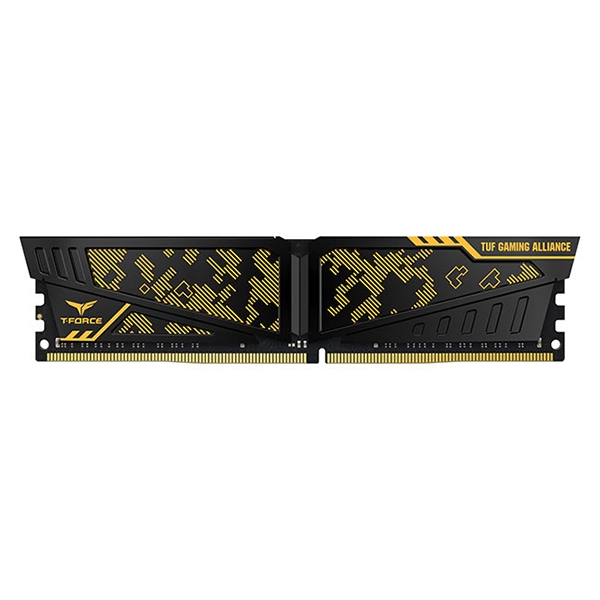 رم کامپیوتر DDR4 دو کاناله 2400 مگاهرتز CL15 تیم گروپ مدل VULCAN TUF Gaming ظرفیت 16 گیگابایت