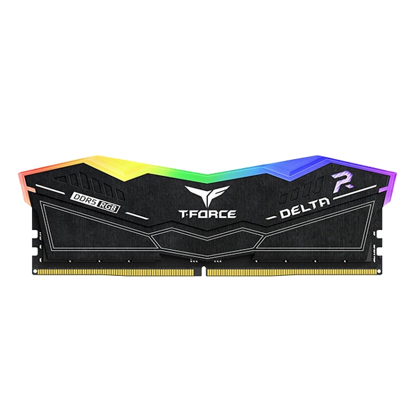 رم کامپیوتر DDR5 تک کاناله 6000 مگاهرتز CL38 تیم گروپ مدل DELTA RGB ظرفیت 16 گیگابایت