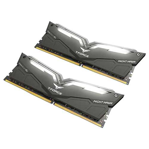 رم کامپیوتر DDR4 دو کاناله 3200 مگاهرتز CL16 تیم گروپ مدل NIGHT HAWK  ظرفیت 16 گیگابایت