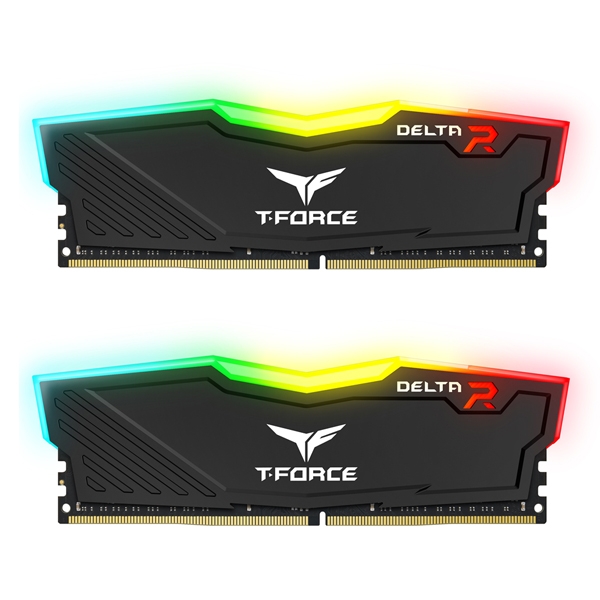 رم کامپیوتر DDR4 دو کاناله 3200 مگاهرتز CL16 تیم گروپ مدل DELTA RGB ظرفیت 32 گیگابایت