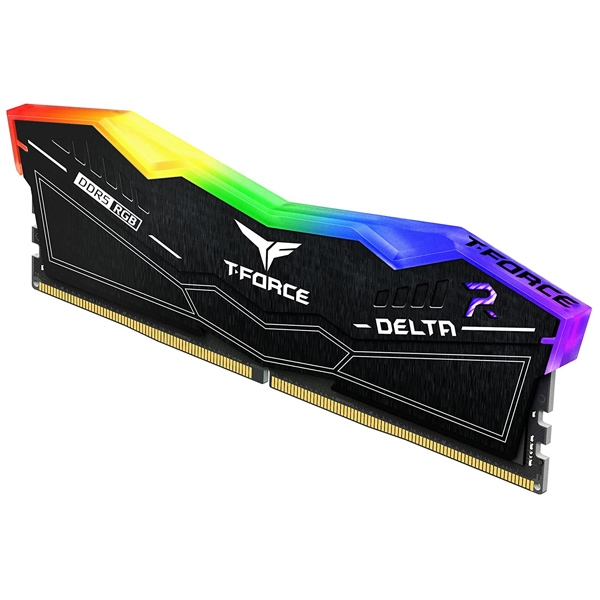 رم کامپیوتر DDR5 تک کاناله 6000 مگاهرتز CL38 تیم گروپ مدل DELTA RGB ظرفیت 16 گیگابایت