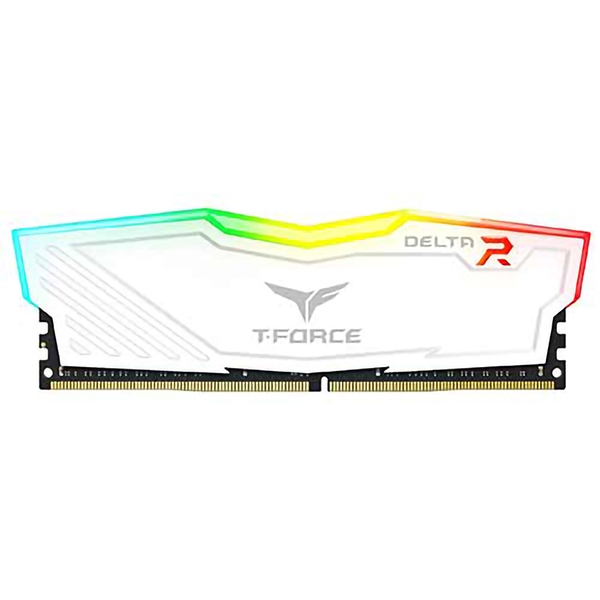 رم کامپیوتر DDR4 دو کاناله 2400 مگاهرتز CL15 تیم گروپ مدل DELTA RGB  ظرفیت 16 گیگابایت