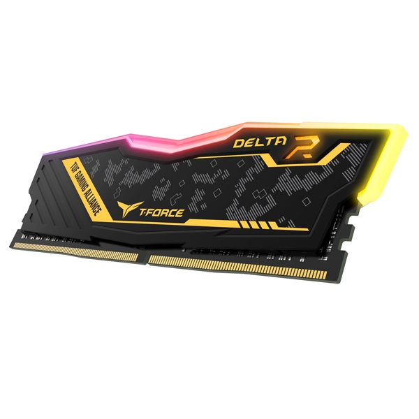 رم کامپیوتر DDR4 تک کاناله 3200 مگاهرتز CL16 تیم گروپ مدل DELTA TUF ظرفیت 16 گیگابایت