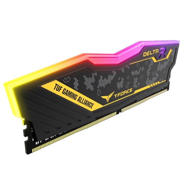 رم کامپیوتر DDR4 تک کاناله 3200 مگاهرتز CL16 تیم گروپ مدل DELTA TUF ظرفیت 16 گیگابایت