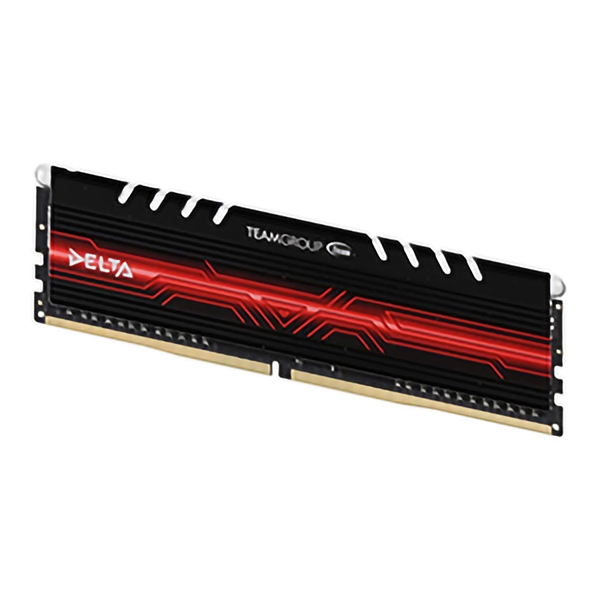 رم کامپیوتر DDR4 تک کاناله 2400 مگاهرتز CL15 تیم گروپ مدل DELTA ظرفیت 16 گیگابایت