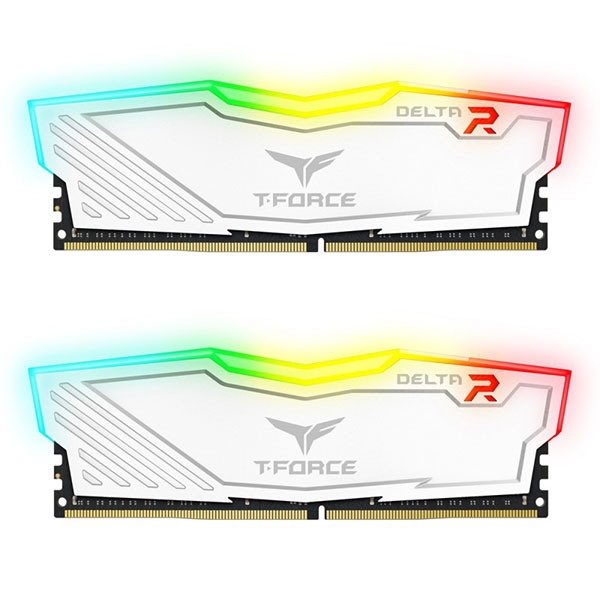 رم کامپیوتر DDR4 دو کاناله 3600 مگاهرتز CL18 تیم گروپ مدل DELTA RGB ظرفیت 16 گیگابایت