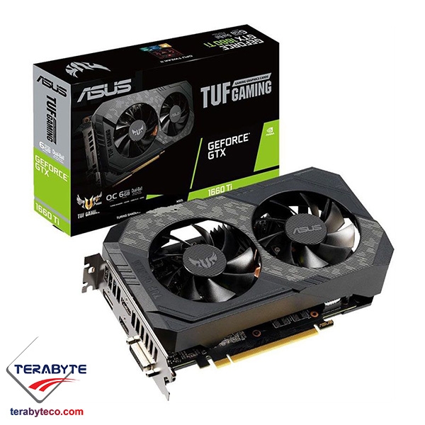 کارت گرافیک ایسوس مدل TUF GTX1660TI-O6G GAMING