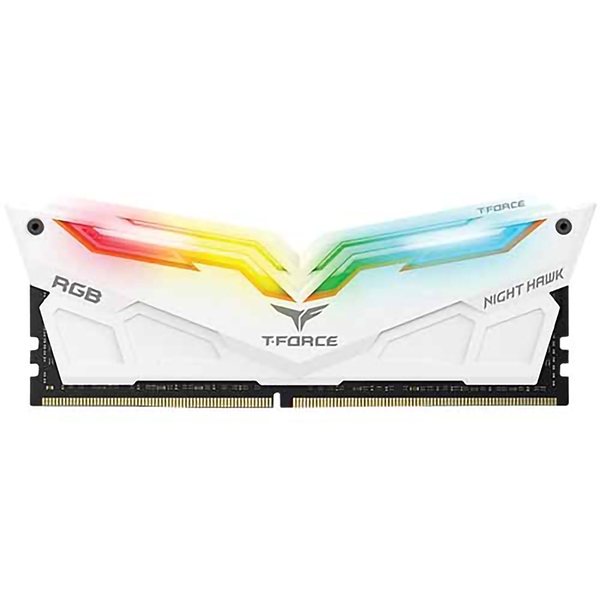 رم کامپیوتر DDR4 دو کاناله 3000 مگاهرتز CL16 تیم گروپ مدل NIGHT HAWK RGB ظرفیت 32 گیگابایت