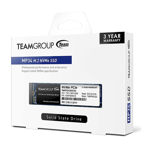 اس اس دی اینترنال M2 2280 تیم گروپ مدل MP34 ظرفیت 1 ترابایت