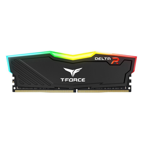 رم کامپیوتر DDR4 تک کاناله 3200 مگاهرتز CL16 تیم گروپ مدل DELTA RGB ظرفیت 8 گیگابایت