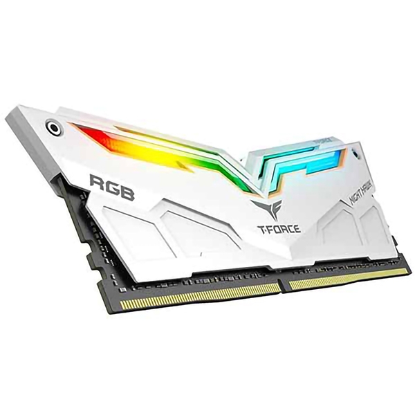 رم کامپیوتر DDR4 دو کاناله 2800 مگاهرتز CL16 تیم گروپ مدل NIGHT HAWK RGB ظرفیت 32 گیگابایت