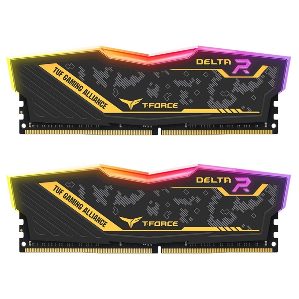 رم کامپیوتر DDR4 دو کاناله 3200 مگاهرتز CL16 تیم گروپ مدل DELTA TUF ظرفیت 64 گیگابایت