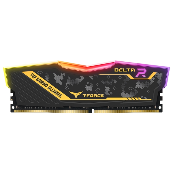 رم کامپیوتر DDR4 تک کاناله 3200 مگاهرتز CL16 تیم گروپ مدل DELTA TUF ظرفیت 16 گیگابایت