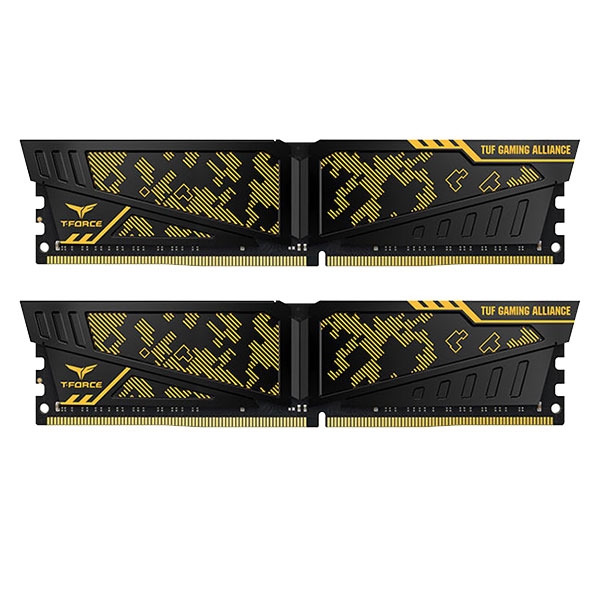 رم کامپیوتر DDR4 دو کاناله 3200 مگاهرتز CL16 تیم گروپ مدل VULCAN TUF GAMING ظرفیت 16 گیگابایت