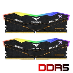 رم کامپیوتر DDR5 دو کاناله 5600 مگاهرتز CL36 تیم گروپ مدل DELTA RGB ظرفیت 32 گیگابایت