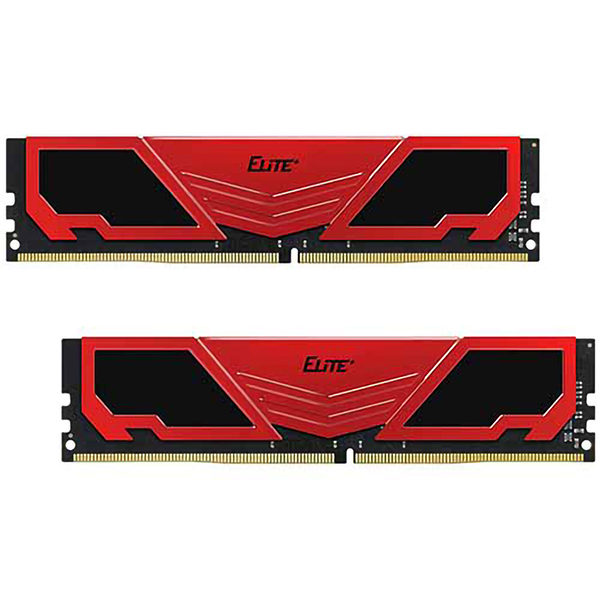 رم کامپیوتر DDR4 چهار کاناله 2400 مگاهرتز CL16 تیم گروپ مدل ELITE PLUS ظرفیت 32 گیگابایت