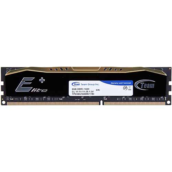 رم کامپیوتر DDR3 دو کاناله 1600 مگاهرتز CL11 تیم گروپ مدل ELITE PLUS ظرفیت 4 گیگابایت