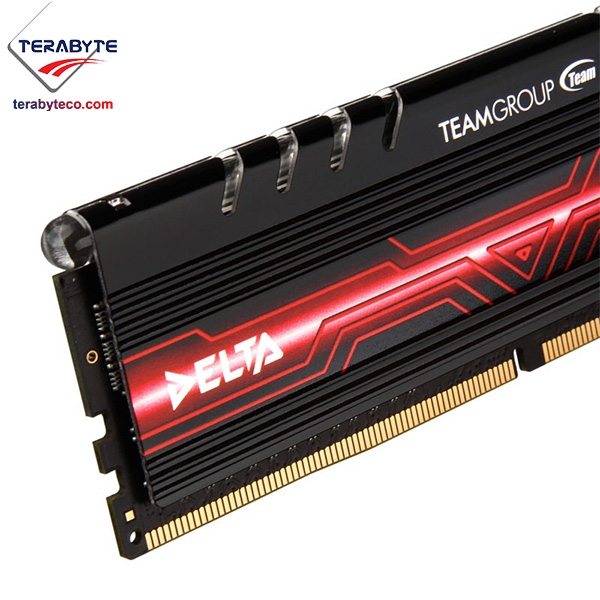 رم کامپیوتر DDR4 تک کاناله 2400 مگاهرتز CL15 تیم گروپ مدل DELTA ظرفیت 8 گیگابایت