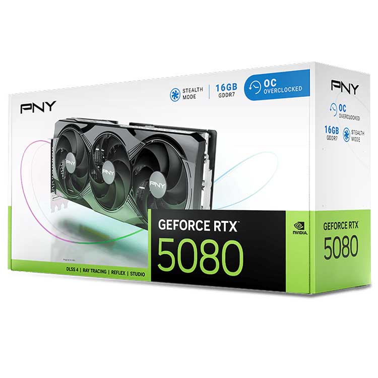 کارت گرافیک پی ان وای مدل GeForce RTX 5080 OC