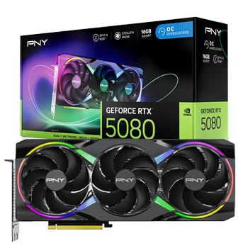کارت گرافیک پی ان وای مدل GeForce RTX 5080 ARGB OC