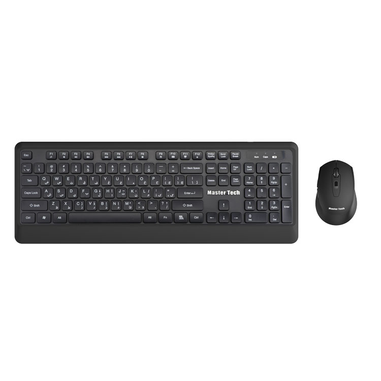کیبورد و ماوس وایرلس مسترتک مدل APEX  8700
