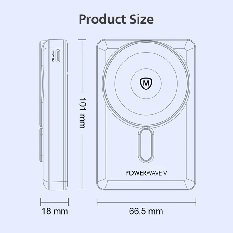 پاوربانک میکروپک مدل WPB-310 20W ظرفیت 10000mAh