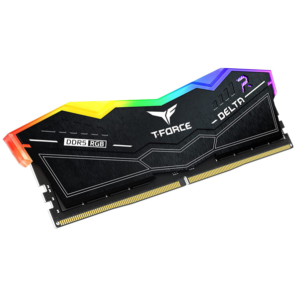 رم کامپیوتر DDR5 دو کاناله 6000 مگاهرتز CL38 تیم گروپ مدل DELTA RGB ظرفیت 64 گیگابایت
